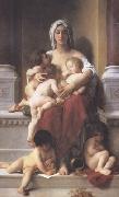 Adolphe William Bouguereau Charity (mk26) Sweden oil painting artist